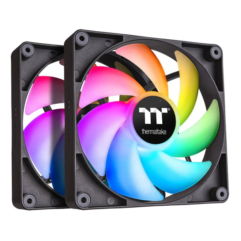 Thermaltake CT120 ARGB Sync PC Cooling Fan (2-Fan Pack) - Black - مراوح